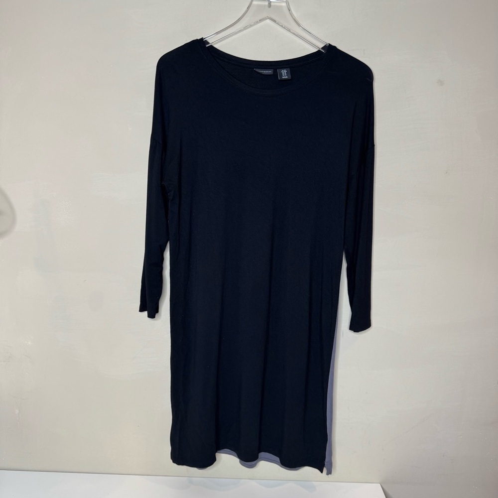 Mercer & Madison Black gray Long Sleeve Tunic Dress medium